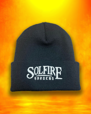 Solfire Gardens Black Beanie